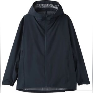 MUJI Water Repellent Hooded Jacket,Size XL, Retail Price $69.90 USD, Dark Navy